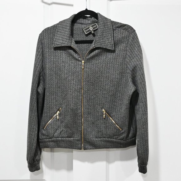 St. John Sport Size Medium Full Zipper Knit Jacket | Size Medium - Picture 1 of 7